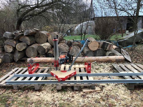 Przystawka do piły łańcuchowej mini trak mobilny traczek tartak drewna na Arena.pl