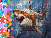 Puzzle tradycyjne Zwierzęta - Rekin