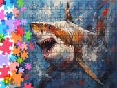 Puzzle tradycyjne Zwierzęta - Rekin