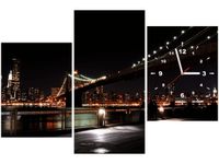 60CM 90 ZEGAR 3 ELEM BROOKLYN BRIDGE MITH17 ŚCIENNY