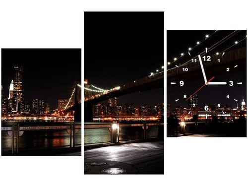 60CM 90 ZEGAR 3 ELEM BROOKLYN BRIDGE MITH17 ŚCIENNY na Arena.pl