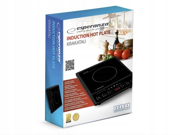 PŁYTA INDUKCYJNA KUCHENKA ELEKTRYCZNA 2000W TIMER 80°C~270°C 5 PROGRAMÓW zdjęcie 14