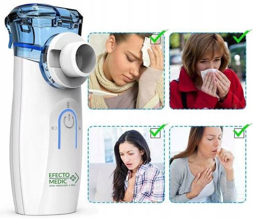 INHALATOR NEBULIZATOR Siateczkowy DLA DZIECI DOROSŁYCH przenośny CICHY SPRO na Arena.pl