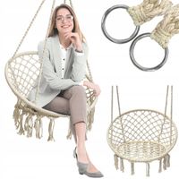 FOTEL WISZĄCY KRZESŁO BRAZYLIJSKIE BOCIANIE GNIAZDO HUŚTAWKA HAMAK BOHO