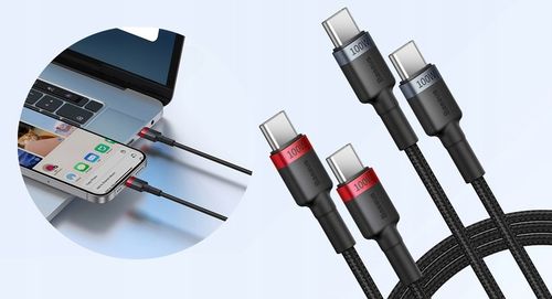 Baseus kabel Cafule Charging Cable USB-C to USB-C 100W 1m 2pcs na Arena.pl