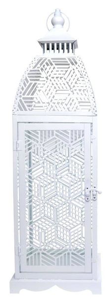 Latarnia duża biała matowa zdjęcie 1