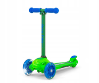 LEKKA HULAJNOGA TRÓJKOŁOWA SCOOTER ZAPP GREEN OPCJA BALANSU ŚWIECĄCE KOŁA