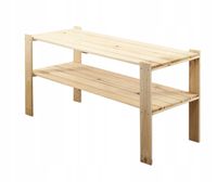 Emaga Regał na książki zabawki drewniany MAXI 2p ażurowe