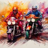 Plakat 60x60cm Adrenalina i Sztuka