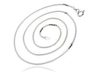 DELIKATNY SREBRNY ŁAŃCUSZEK WENECJANA KOSTKA CUBE 0.8MM 60CM