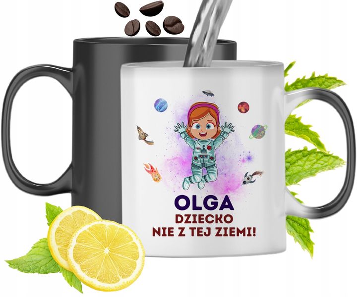 Dla Olgi Kubek Magiczny Córki Dziecka Prezent Z Nadrukiem Ze Zdjęciem zdjęcie 1