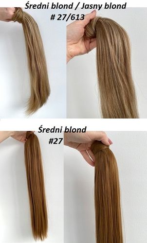 Doczepiany KUCYK kitka 60 cm jak Naturalne CAŁKOWICIE MATOWE ! Kolory na Arena.pl