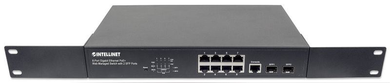 INTELLINET SWITCH ZARZĄDZALNY GIGABIT 8x POE+ 140W 802.3AT/AF, 2x SFP zdjęcie 6