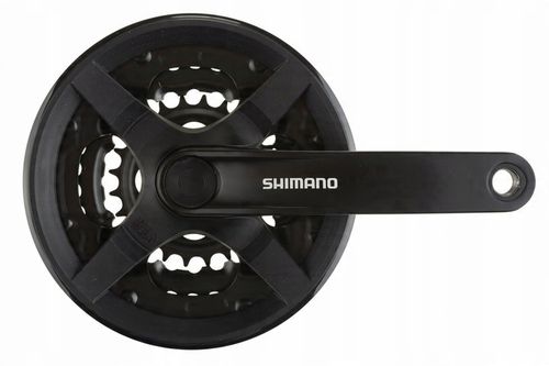 Korba Shimano FC-TY301 42/34/24 170mm 6/7/8rz czarna z osłoną p+l + korki na Arena.pl