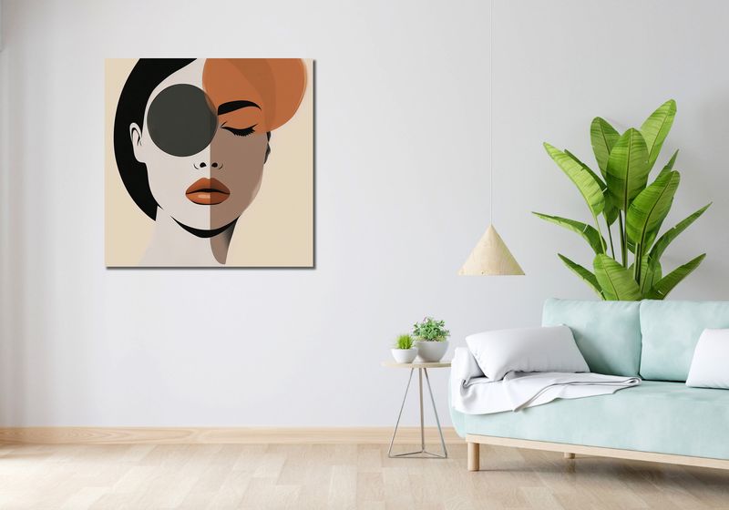 Obraz 90x90cm Dwie Strony Piękna zdjęcie 2