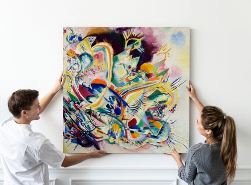 Obraz na płótnie Kandinsky reprodukcje 80x80 cm na Arena.pl