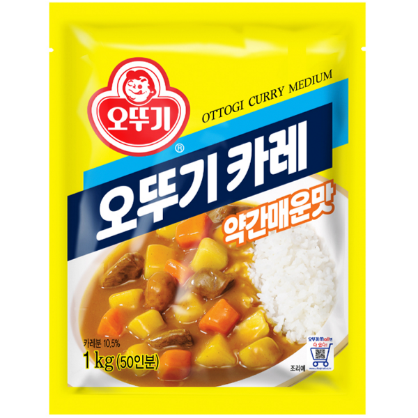 Curry Medium Hot - curry instant w proszku 1kg - Ottogi zdjęcie 1