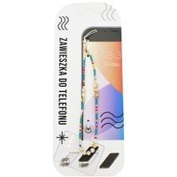 Zawieszka do telefonu - Turkusowa z perłowymi sześcianami 032