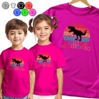 KOSZULKA DZIECIĘCA - DZIEŃ KROPKI KROPKOWY DINOZAUR DINO Z KROPEK - 110 XS