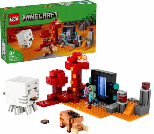 21255 - lego minecraft - zasadzka w portalu do netheru na Arena.pl