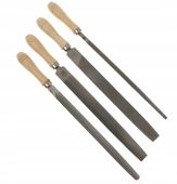 PILNIKI DO METALU 250mm NR1 ZESTAW 4szt Z RĄCZKAMI