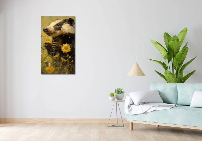 Obraz 50x90cm Łąka w Oczach Borsuka zdjęcie 2