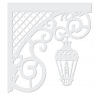 R14 Panel narożny EKRAN ŚWIĄTECZNY nowoczesny LATARENKA firana ŚWIĘTA ZIMA