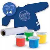 Eco fingerpaint set with apron - 100% recycled