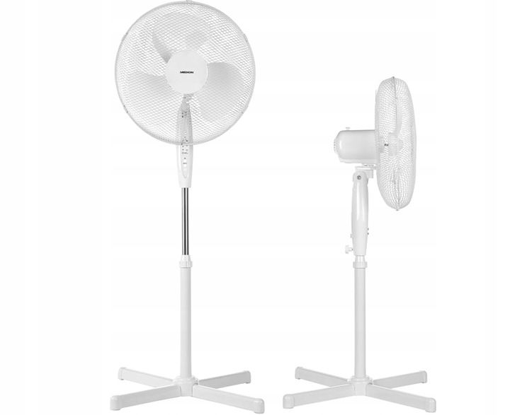 STOJĄCY WENTYLATOR PODŁOGOWY MD18795 BIAŁY 3 PRĘDKOŚCI TIMER + PILOT zdjęcie 5