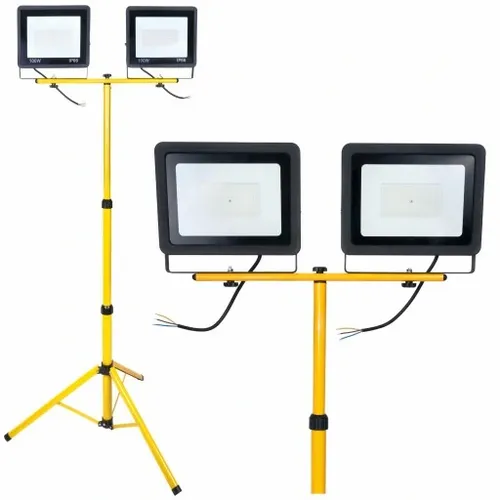 Halogen Naświetlacz LED 2x 100W + Statyw Budowlany na Arena.pl