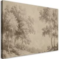 Obraz na płótnie,  Las drzewa natura 100x70
