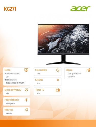 Acer 27'' KG271bmiix na Arena.pl
