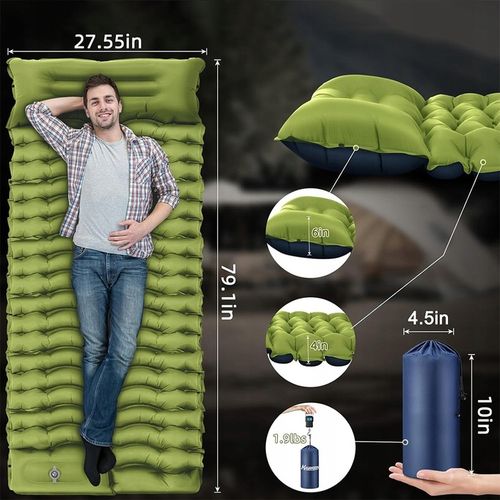 MATA KARIMATA MATERAC SAMOPOMPUJĄCY POMPKA PODUSZKA 195X68X10CM INFLACJA na Arena.pl