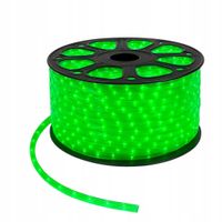 Wąż Świetlny Led Zielony Zewnętrzny Okrągły 360 Świąteczny Cięty na metry