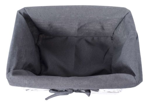 Koszyk wiklinowy 30x20x15 cm - biało-szary na Arena.pl