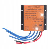 REGULATOR ŁADOWANIA TURBINY WIATROWEJ MPPT 30A 12/24V WODOODPORNY KONTROLER