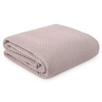 Narzuta na łóżko pikowana LEN 200X220 różowa