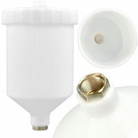 Zbiornik plastikowy 600 ml do pistoletu lakierniczego M16x1.5 GEKO