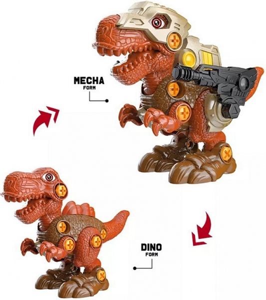 Dinozaur transformujący Tyranozaur do skręcania 2w1 zdjęcie 6