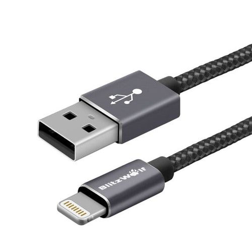 Kabel Lightning BlitzWolf BW-MF6 1,8m czarny na Arena.pl