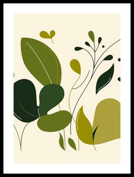 Plakat 67,5x95cm Świeżość Liści zdjęcie 3