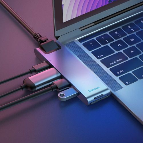 BASEUS L0G ADAPTER TYPE-C TO MULTI PORT 7IN1 GREY na Arena.pl