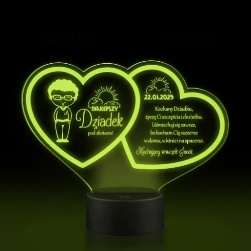 Prezent Dzień Babci i Dziadka Statuetka lampka LED na Arena.pl