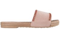 Różowe klapki damskie z cyrkoniami płaskie buty 38