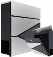 Skrzynka Na Listy Gazety Pocztowa Listowa Duża Post 40 Silver