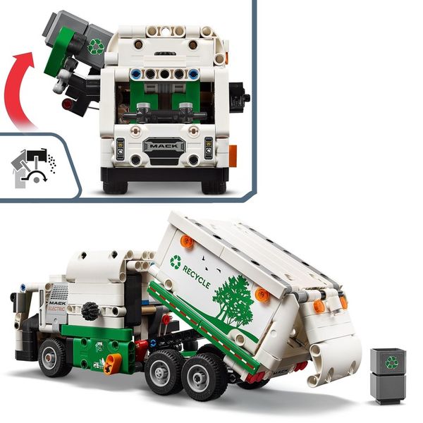 Lego TECHNIC 42167 Śmieciarka Mack LR Electric zdjęcie 8