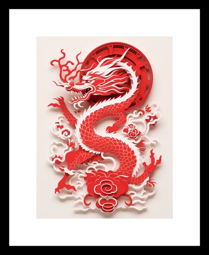 Plakat 15x20cm Czerwony Smok na Arena.pl