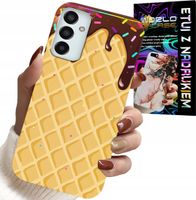 ETUI DO SAMSUNG GALAXY M23 - Z MOTYWEM WAFLA Z POLEWĄ CZEKOLADOWĄ