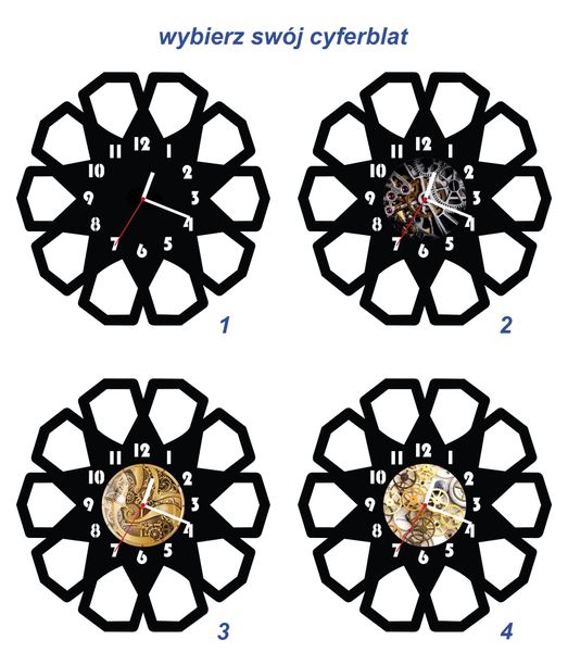 ZEGAR ŚCIENNY GEOMETRIA 38cm M 103.10 zdjęcie 5