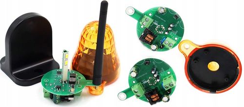 Lampa sygnalizacyjna LED z anteną do bramy odpowiednik FAAC, NICE, CAME na Arena.pl
